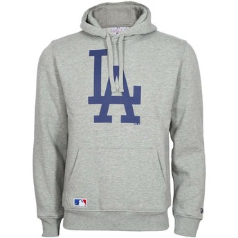 Sudadera con capucha gris Pullover Hoodie de Los Angeles Dodgers MLB de New Era