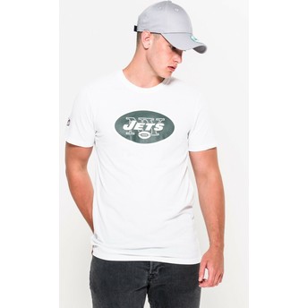 Camiseta de manga corta blanca de New York Jets NFL de New Era