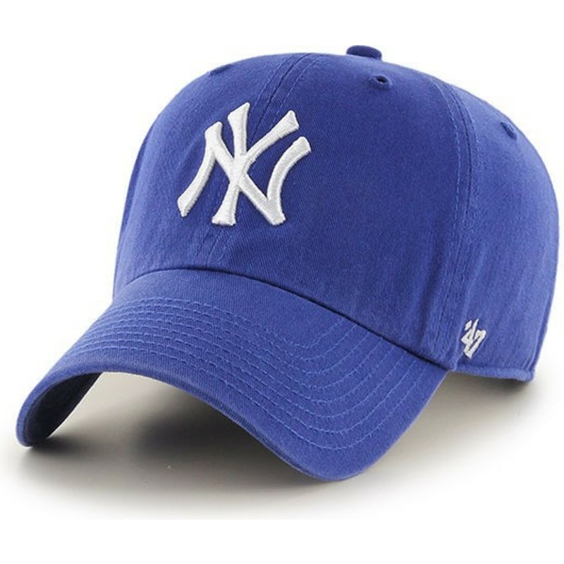gorra-curva-azul-para-nino-de-new-york-yankees-mlb-clean-up-youth-de-47-brand