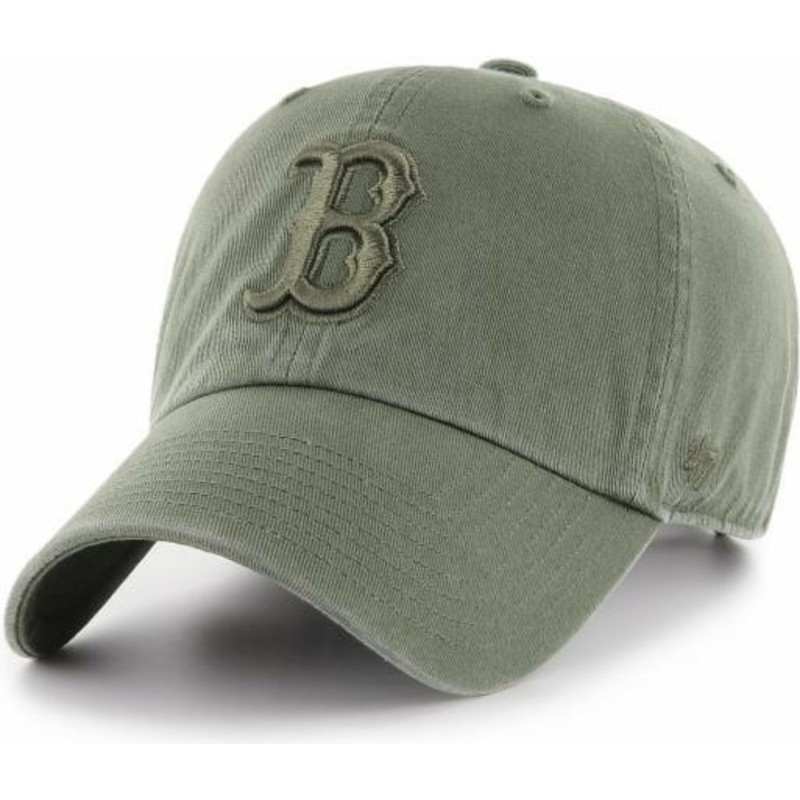 gorra-curva-verde-con-logo-verde-de-boston-red-sox-clean-up-de-47-brand