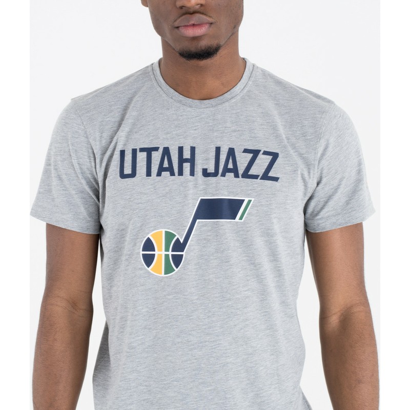 Camiseta de manga corta gris de Utah Jazz NBA de New Era: Caphunters.es
