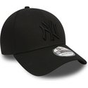 gorra-curva-negra-con-logo-negro-ajustada-39thirty-classic-de-new-york-yankees-mlb-de-new-era