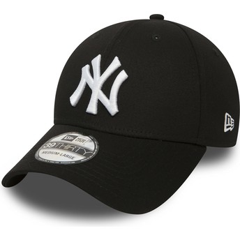 Gorra curva negra ajustada 39THIRTY Classic de New York Yankees MLB de New Era