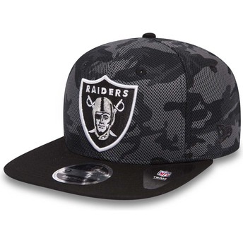 Gorra plana camuflaje snapback 9FIFTY Mesh Overlay de Oakland Raiders NFL de New Era