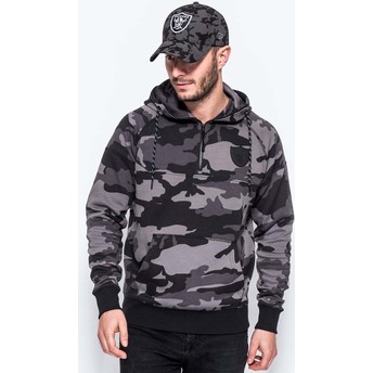 Sudadera con capucha camuflaje Half Zipped Hoody de Oakland Raiders NFL de New Era
