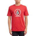 camiseta-manga-corta-roja-crisp-stone-engine-red-de-volcom