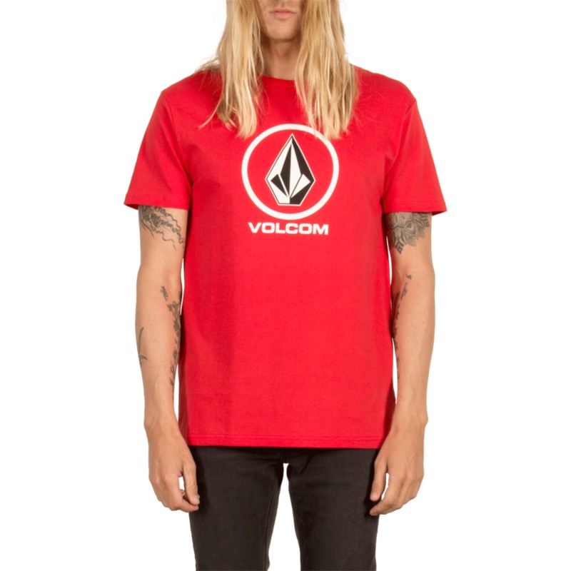 camiseta-manga-corta-roja-circle-stone-true-red-de-volcom