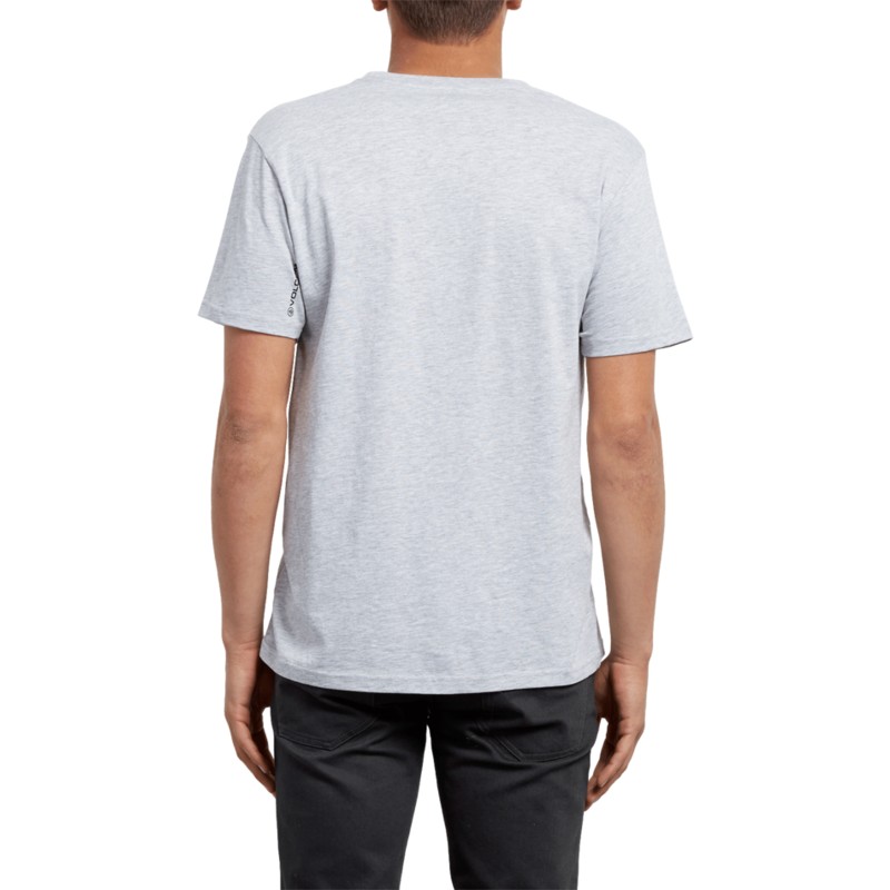 camiseta-manga-corta-gris-crisp-heather-grey-de-volcom