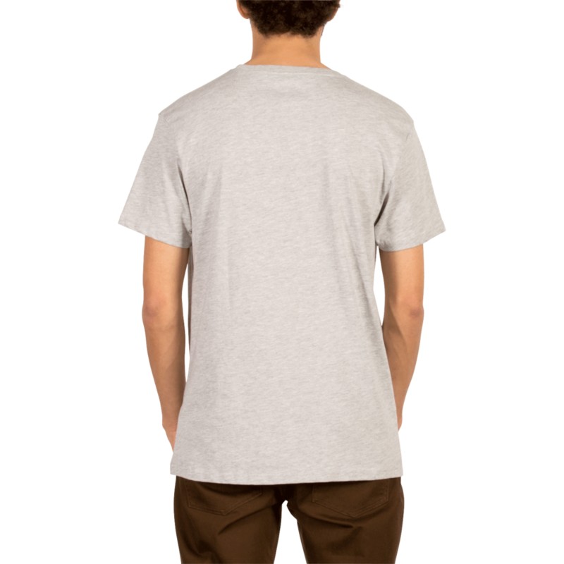 camiseta-manga-corta-gris-burnt-heather-grey-de-volcom