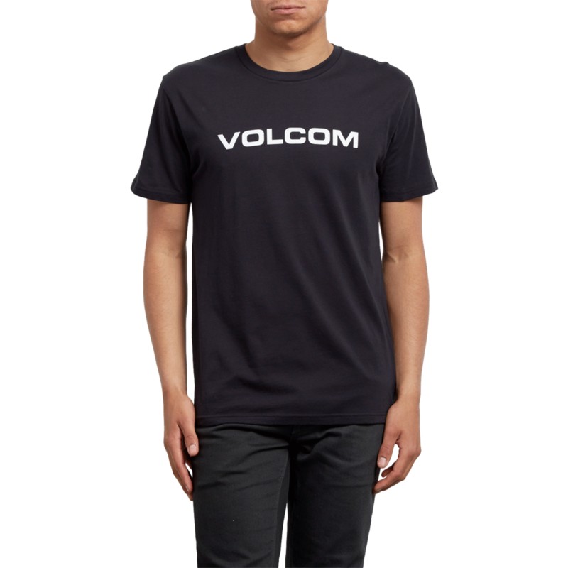 camiseta-manga-corta-negra-con-logo-blanco-crisp-euro-black-de-volcom