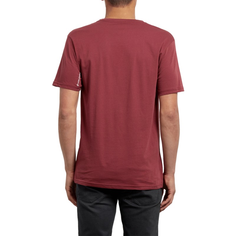 camiseta-manga-corta-roja-crisp-euro-crimson-de-volcom