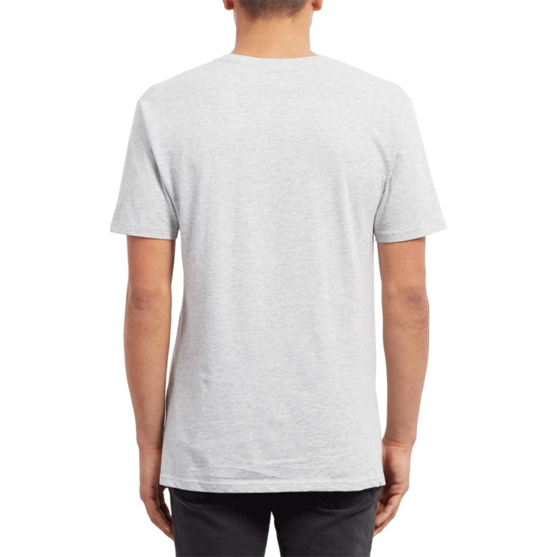 camiseta-manga-corta-gris-stone-blank-heather-grey-de-volcom