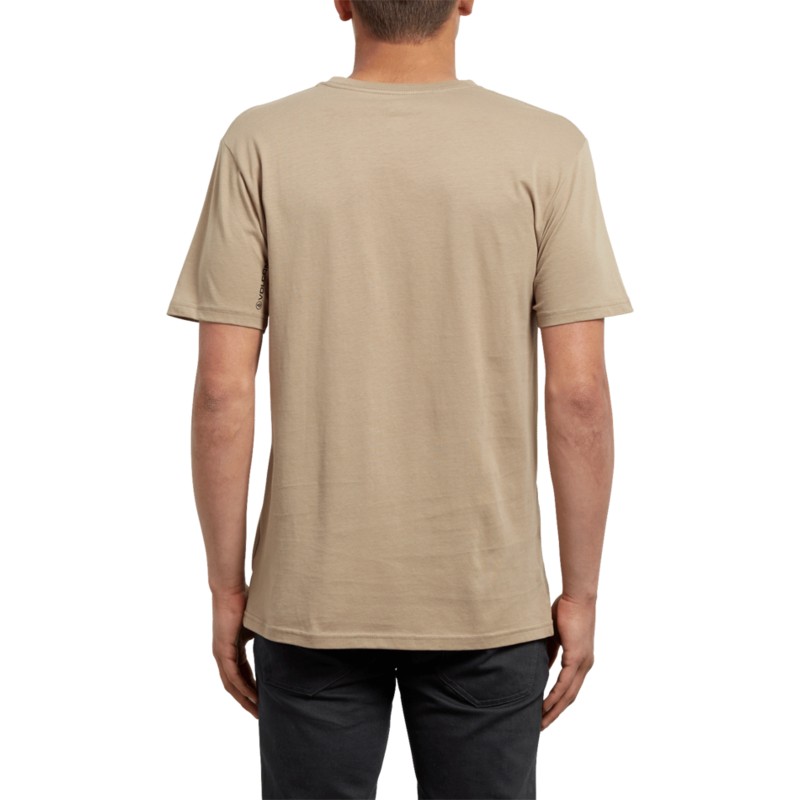 camiseta-manga-corta-marron-cristicle-sand-brown-de-volcom