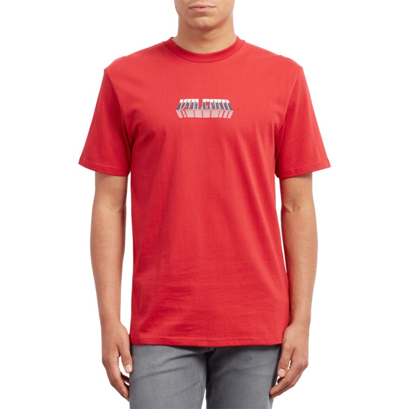 camiseta-manga-corta-roja-black-hole-engine-red-de-volcom