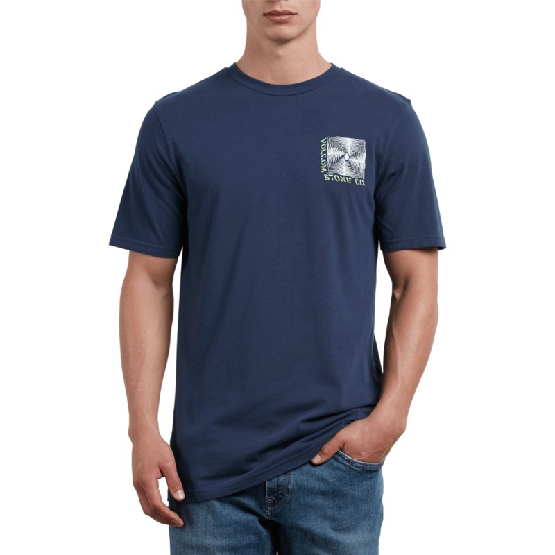camiseta-manga-corta-azul-marino-stone-radiator-navy-de-volcom