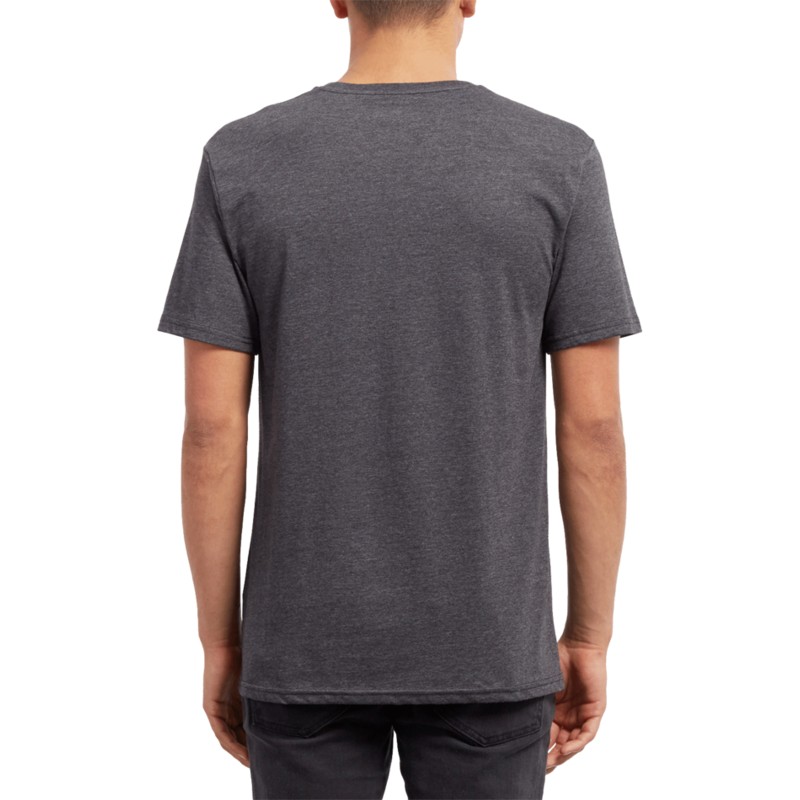 camiseta-manga-corta-negra-line-tone-heather-black-de-volcom