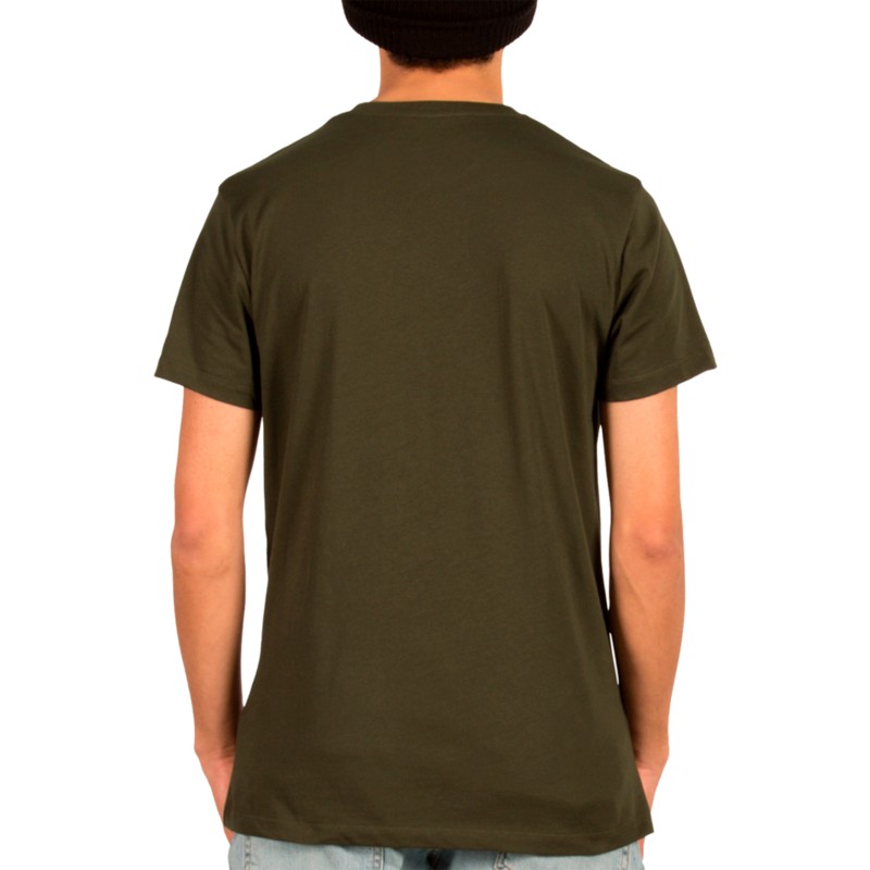 camiseta-manga-corta-verde-weave-dark-green-de-volcom