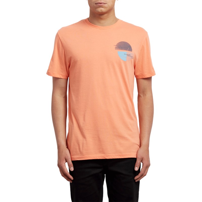 camiseta-manga-corta-naranja-over-ride-salmon-de-volcom