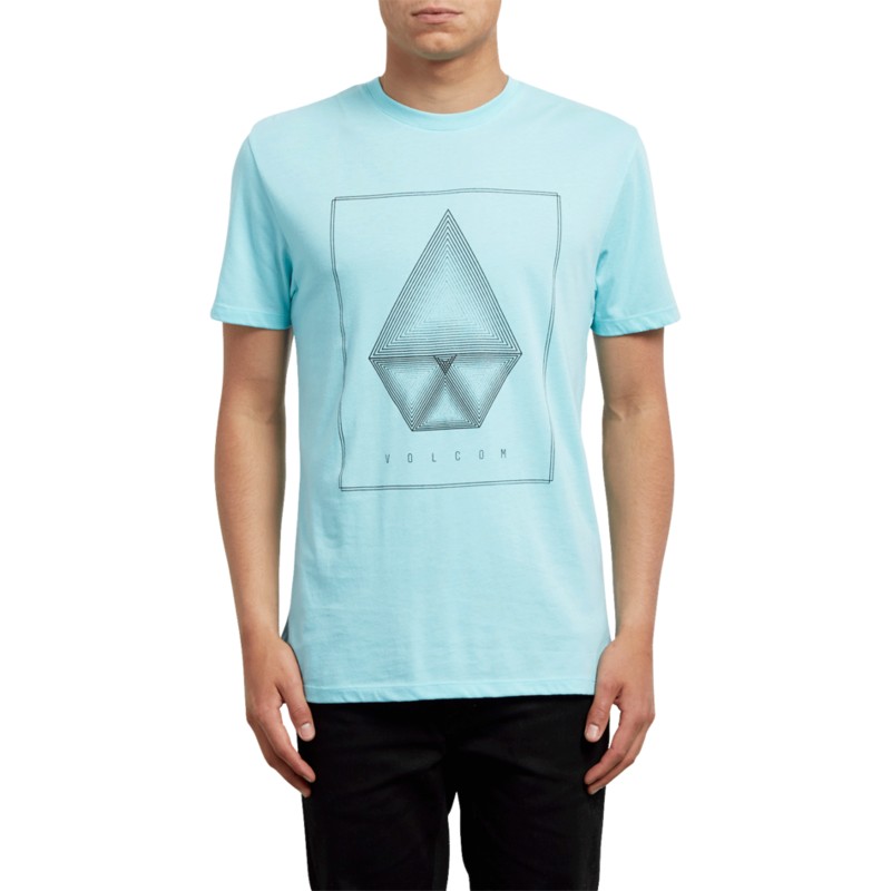 camiseta-manga-corta-azul-concentric-pale-aqua-de-volcom
