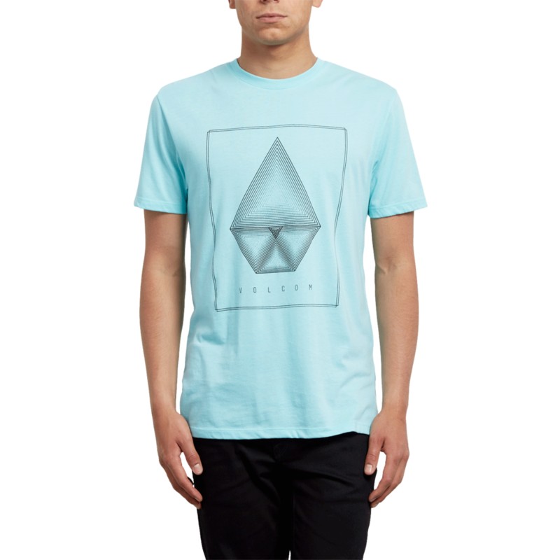 camiseta-manga-corta-azul-concentric-pale-aqua-de-volcom