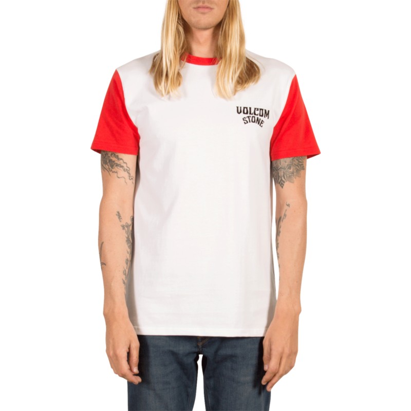 camiseta-manga-corta-blanca-y-roja-washer-true-red-de-volcom