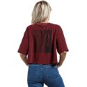 camiseta-manga-corta-roja-recommended-4-me-burgundy-de-volcom