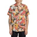 camisa-manga-corta-multicolor-psych-floral-army-de-volcom