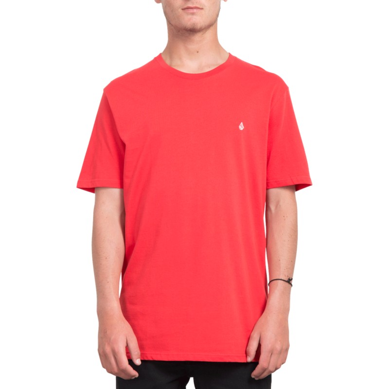 camiseta-manga-corta-roja-stone-blank-true-red-de-volcom