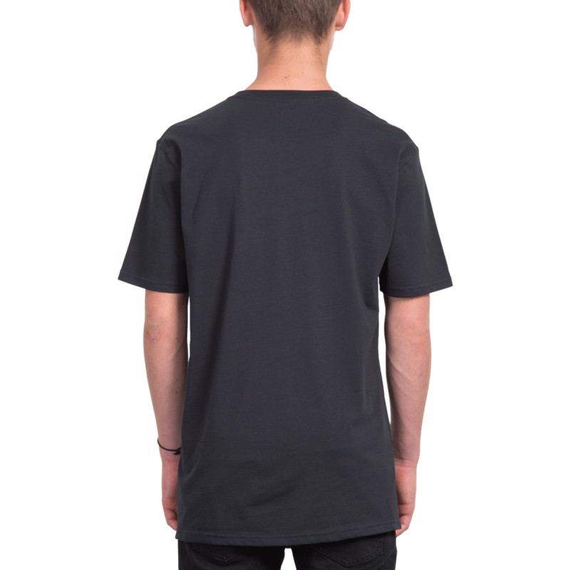 camiseta-manga-corta-negra-halfer-black-de-volcom