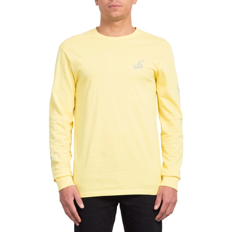 camiseta-manga-larga-amarilla-lopez-web-yellow-de-volcom