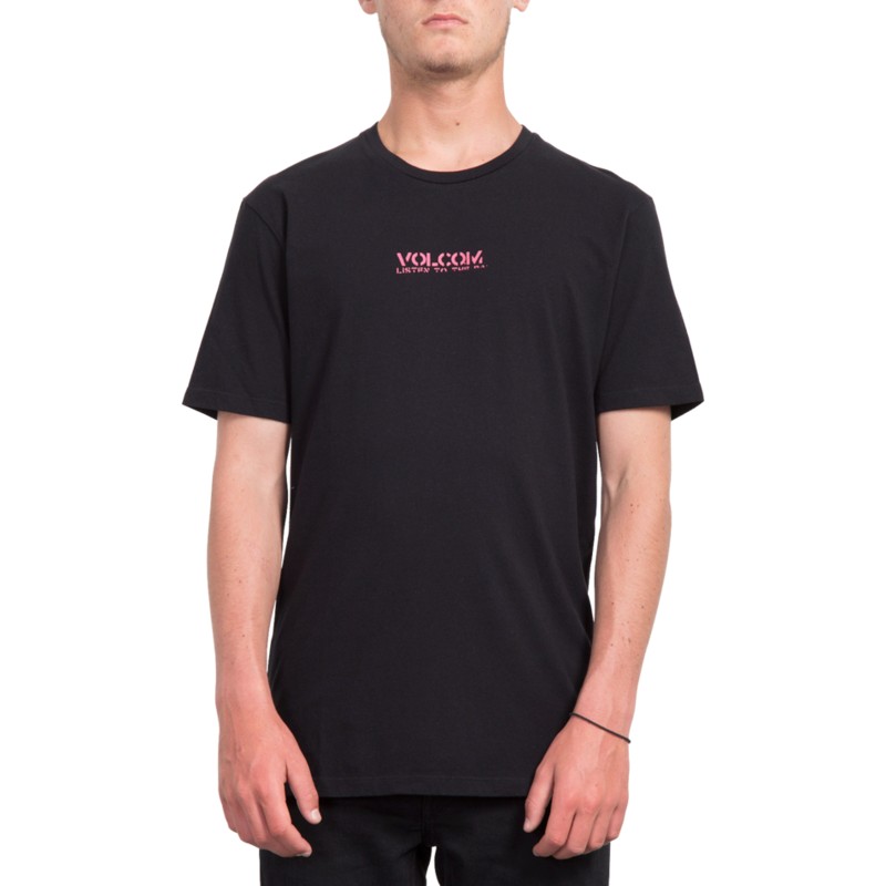 camiseta-manga-corta-negra-listen-black-de-volcom