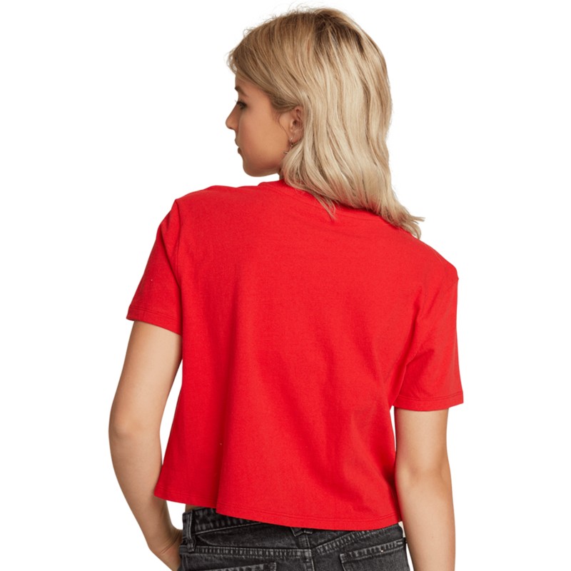 camiseta-manga-corta-roja-stone-grown-red-de-volcom