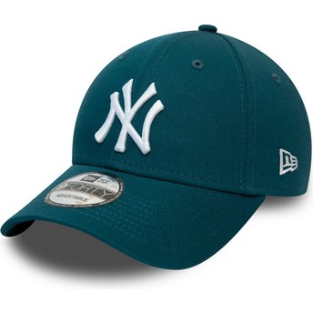 Gorra curva azul ajustable 9FORTY League Essential de New York Yankees MLB de New Era