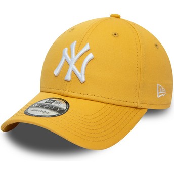Gorra curva amarilla ajustable 9FORTY League Essential de New York Yankees MLB de New Era