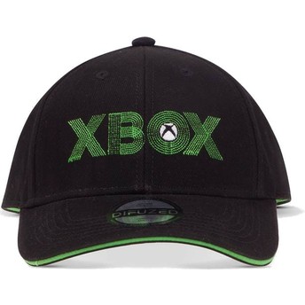 Gorra curva negra ajustable Xbox Letters Microsoft de Difuzed